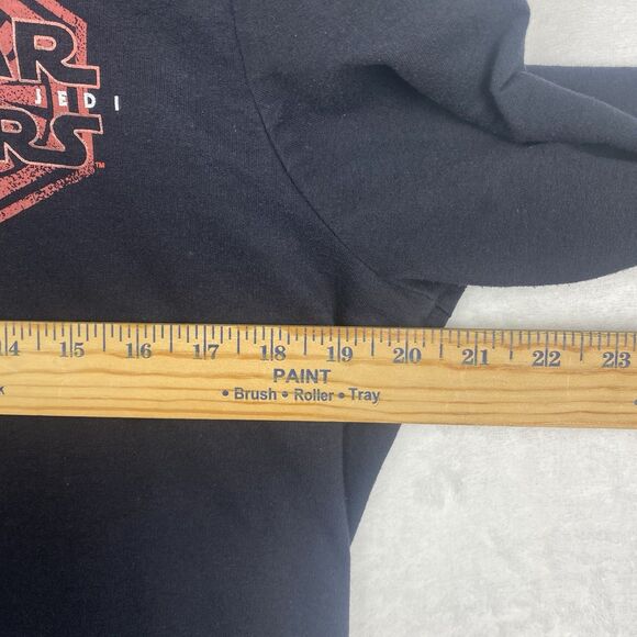 Disney Parks Star Wars Graphic Print Zip Up Sweater Adult Large Black Sweatshirt - Picture 4 of 6